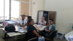 Figura 1: Reunião com a Vice-Diretora do Curso de Arquitetura, Profa. Ingrid.