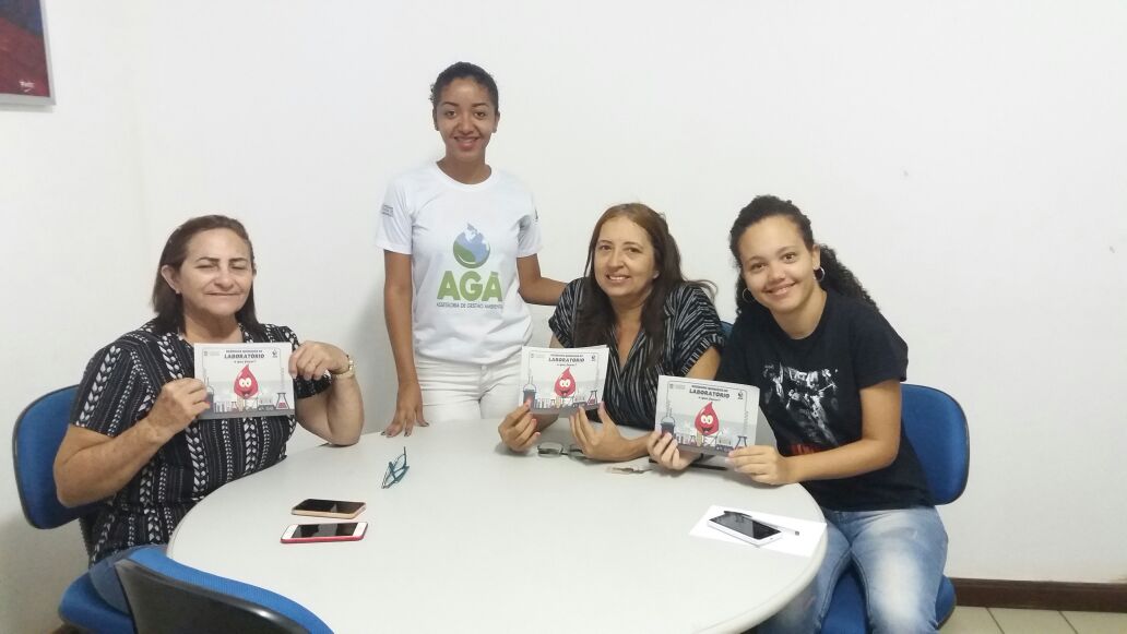 Ação sensibilizadora nos laboratórios do Departamento de Química e Biologia