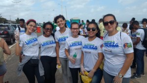Equipe da AGA presente no Dia Mundial da Limpeza