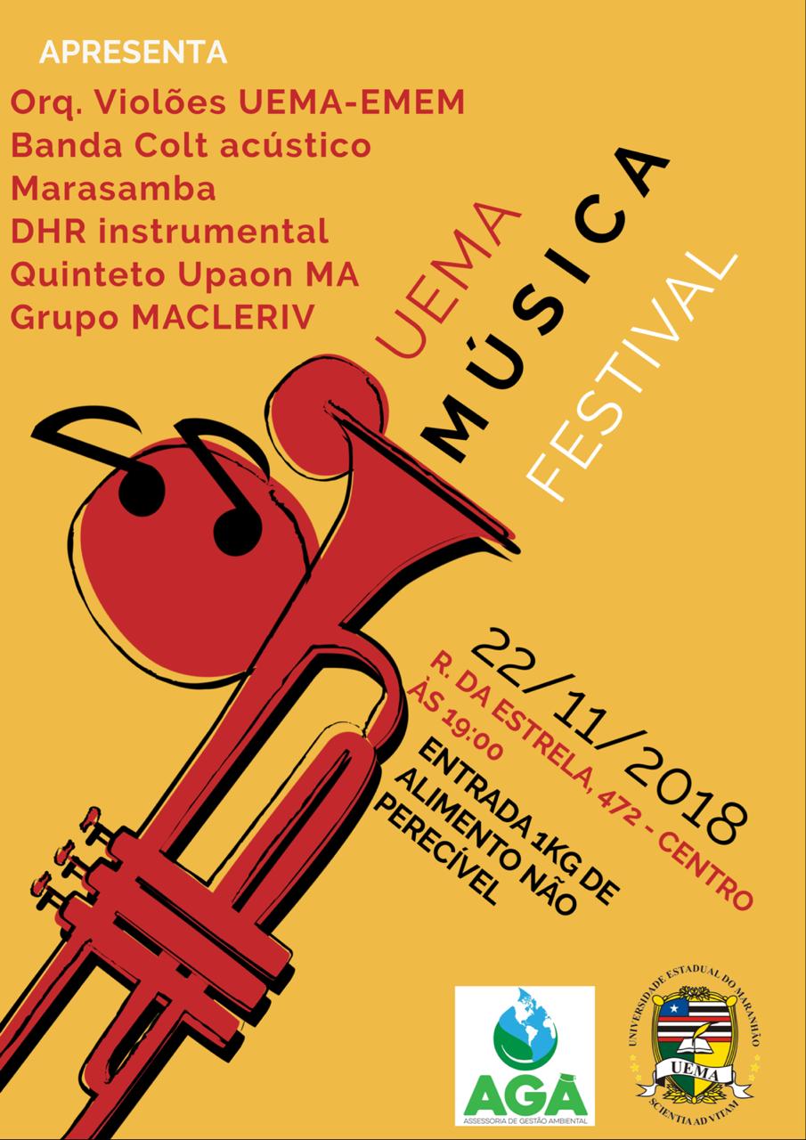AGA EM PARCERIA COM O CURSO DE MÚSICA PROMOVE O “UEMA MÚSICA FESTIVAL”