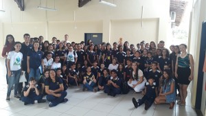 Alunos, professores e equipe 