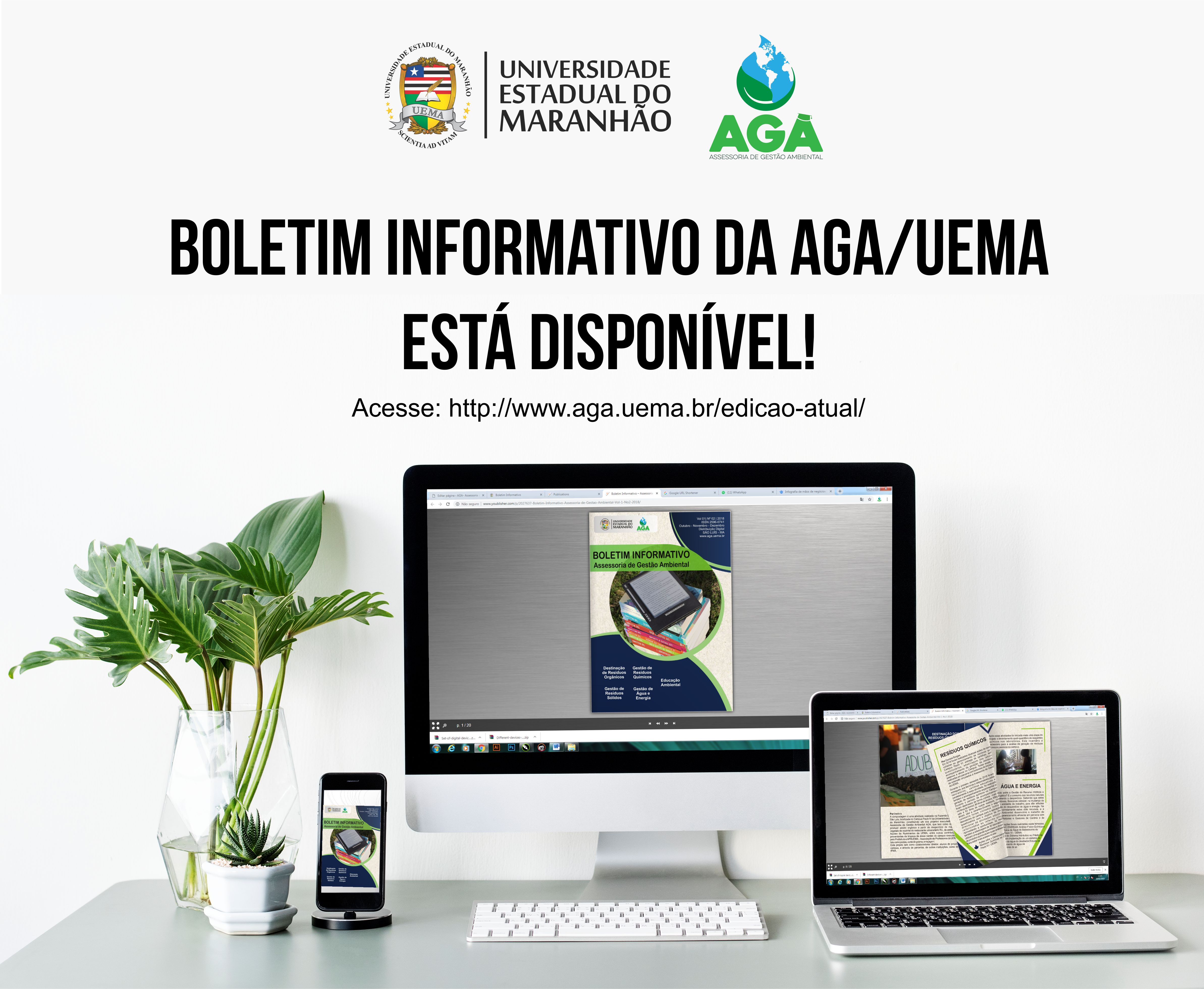 AGA disponibiliza o BOLETIM INFORMATIVO referente ao período de outubro a dezembro de 2018