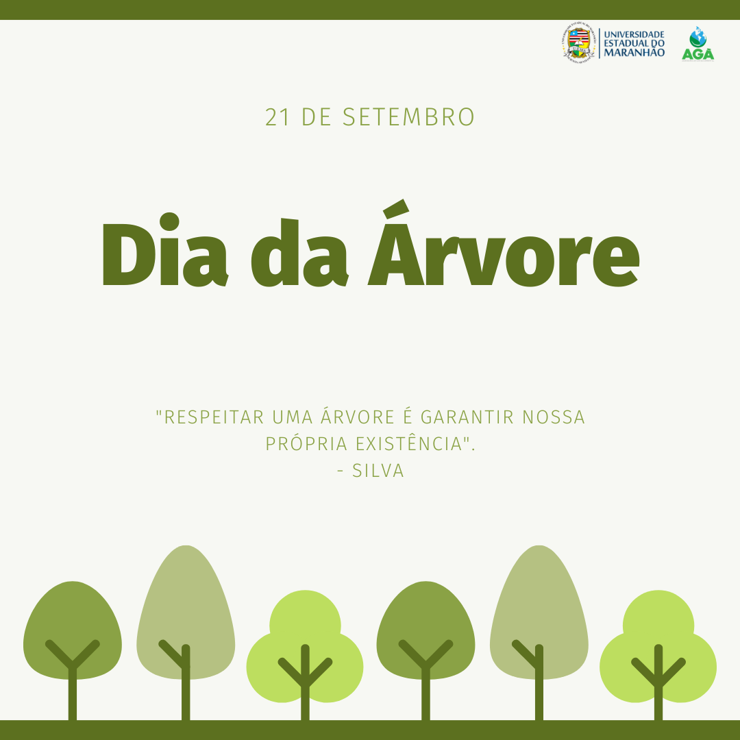 O Dia da Árvore é comemorado no dia 21 de setembro