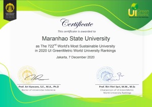 33° lugar no ranking brasileiro pelo UI GreenMetric