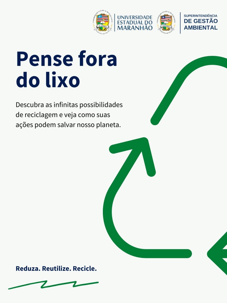 Azul e Verdade Utilitário Lembrete de Separação do Lixo Reciclagem Cartaz