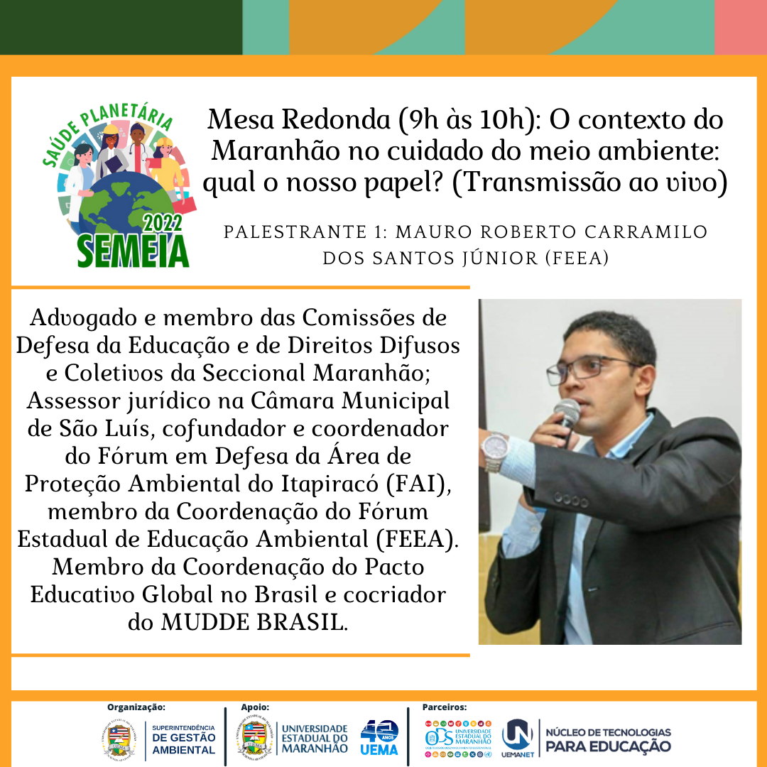 Programação SEMEIA 2022 – Mesa Redonda 2º dia (manhã)