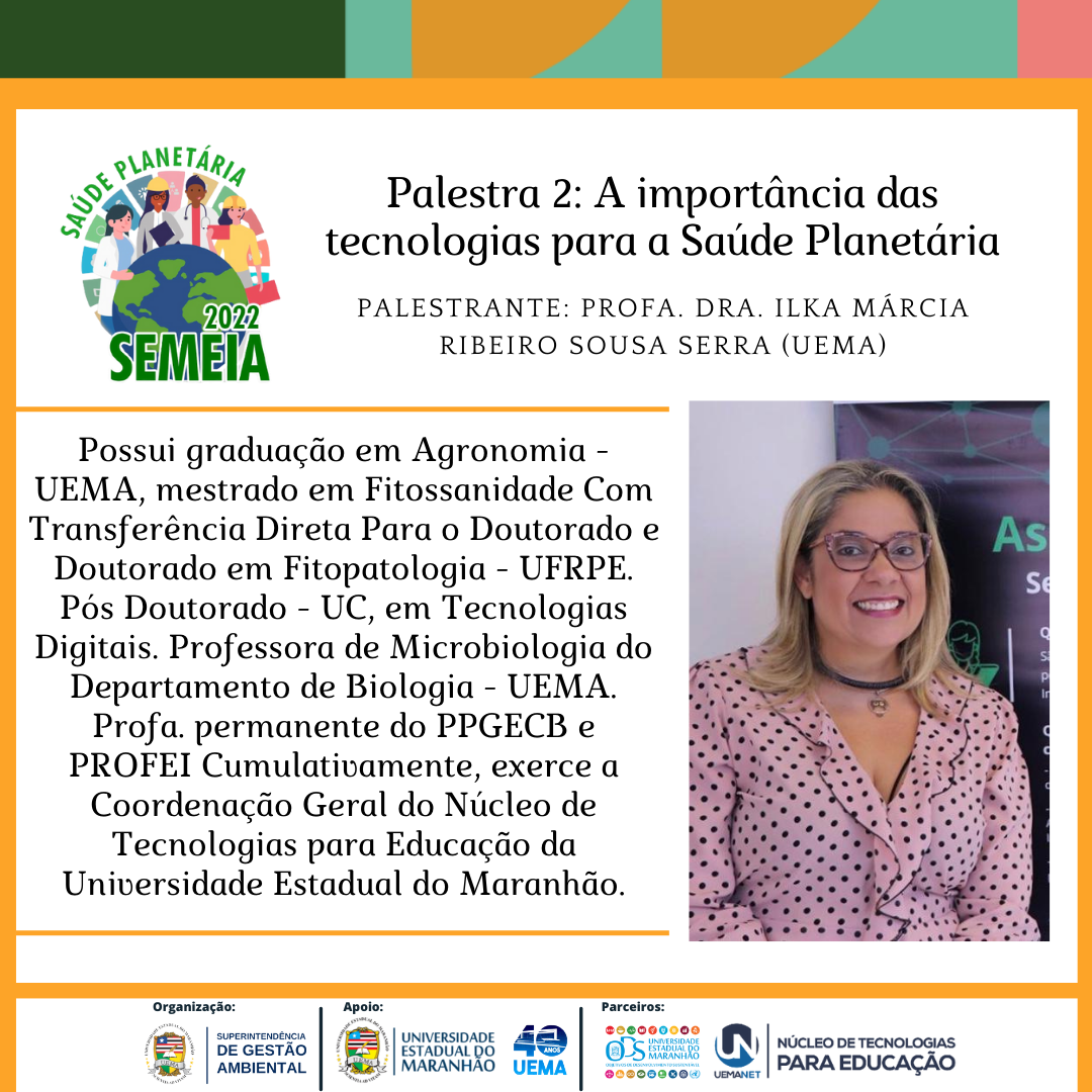 Programação SEMEIA 2022 – Ciclo de Palestras