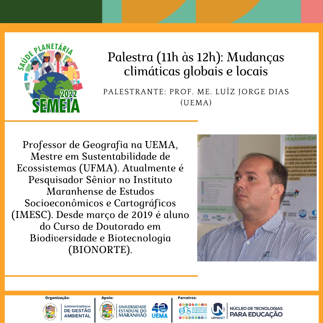 Programação SEMEIA 2022 – Palestra 1º dia (manhã)