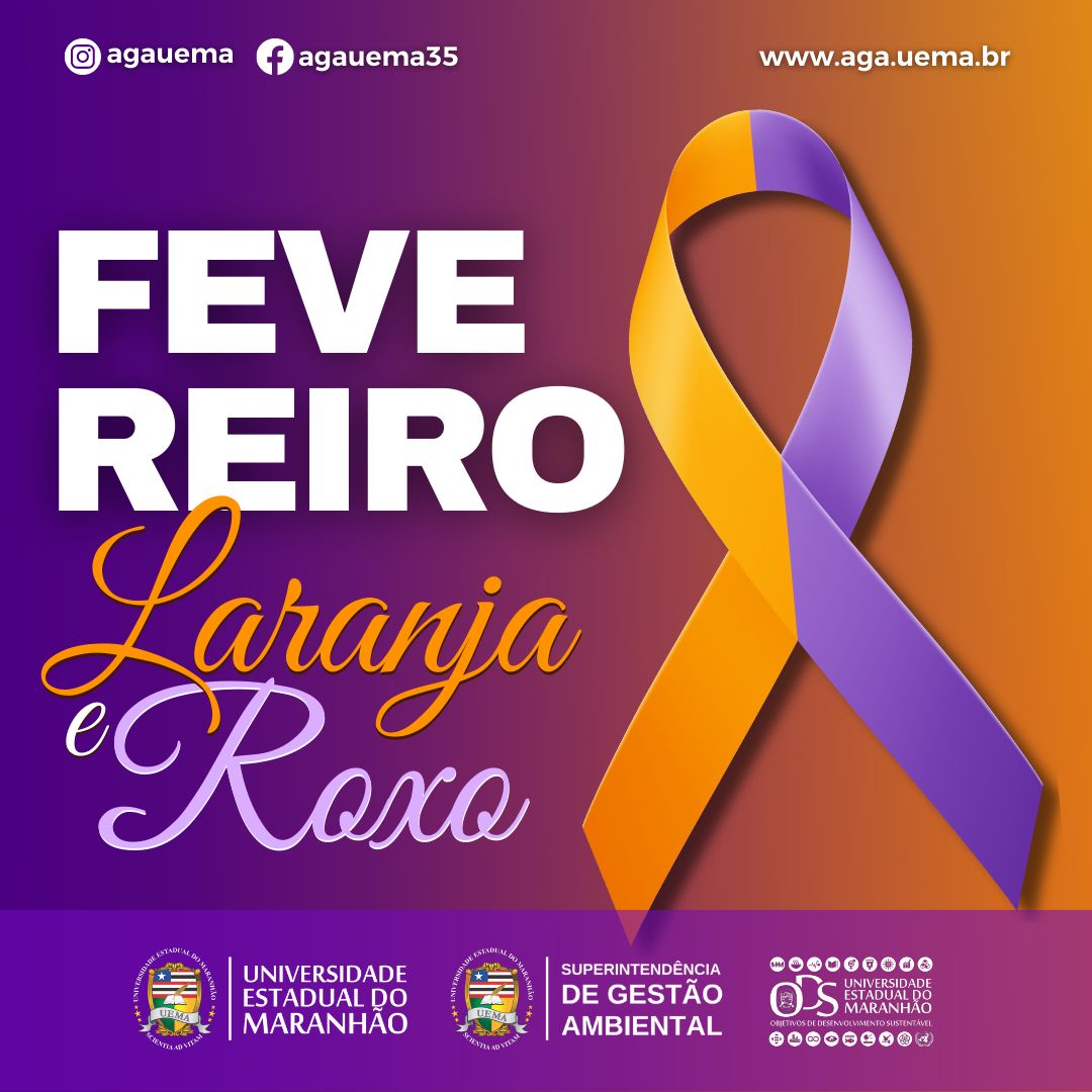 FEVEREIRO ROXO E LARANJA: NÓS APOIAMOS ESSA CAUSA!