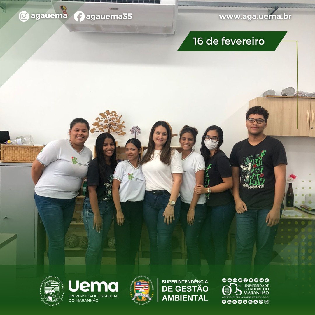 Finalização do estágio obrigatório dos alunos do IFMA – Campus Centro Histórico, em parceria com a Superintendência de Gestão Ambiental da UEMA.