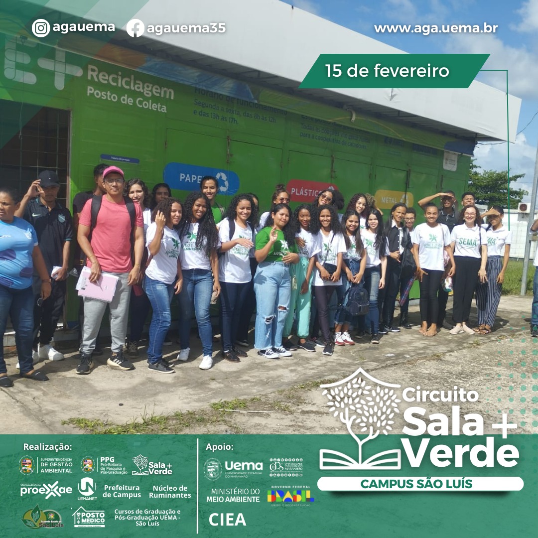 2º Circuito Sala +Verde de 2023, com os alunos do Programa Agente Jovem Ambiental.