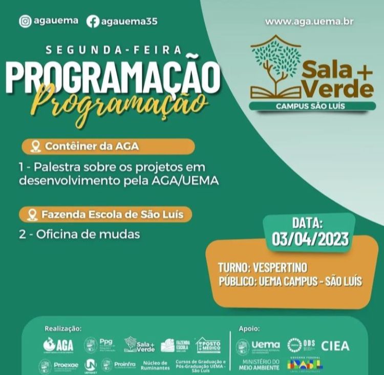 8º Circuito Sala +Verde de 2023, com os alunos do curso de pedagogia da Universidade Estadual do Maranhão – Campus São Luís.