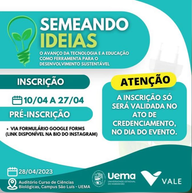 SEMEANDO IDEIAS: o avanço da Tecnologia e a Educação como ferramenta para o Desenvolvimento Sustentável.