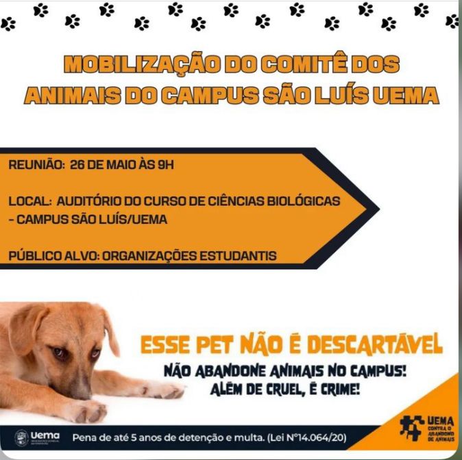 ? REGISTRO DA REUNIÃO DO COMITÊ DOS ANIMAIS DO CAMPUS SÃO LUÍS UEMA?