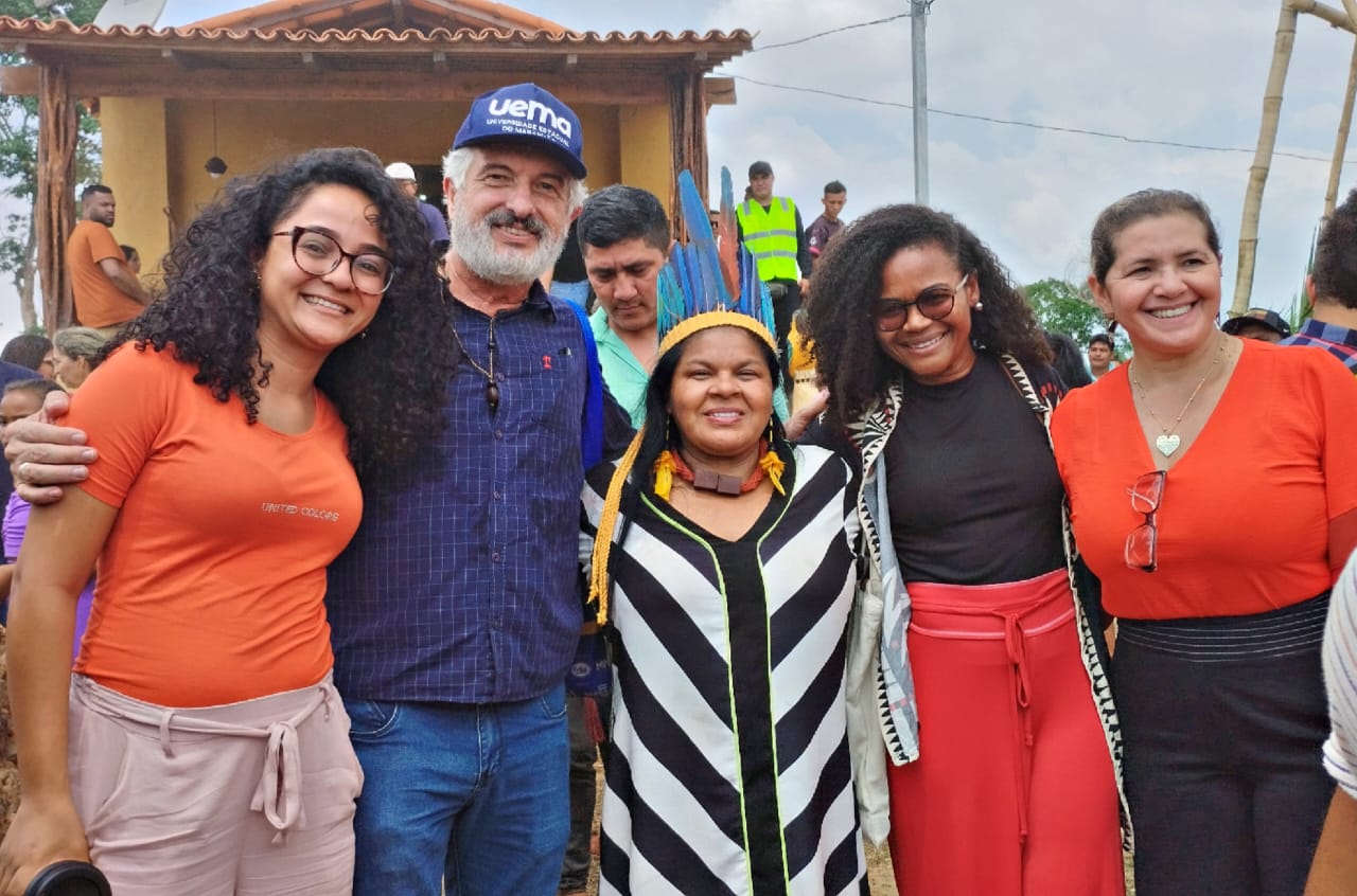 Lançamento da pedra fundamental de ampliação do Centro de Saberes Tenetehar