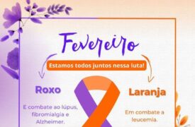 Fevereiro roxo e laranja