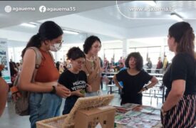 Acolhida Acadêmica: Boas-Vindas aos calouros no stand da Superintendência de Gestão Ambiental