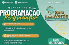 13º Circuito Sala Verde de 2024 com o Curso de Biologia da Universidade Estadual do Maranhão.