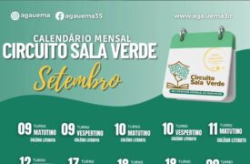 Realização de 13 circuitos no mês de setembro.