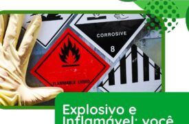 Pictograma de Explosivo e Inflamável