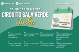 No mês de Junho de 2025, o Circuito Sala Verde continua a todo vapor! Realizaremos 15 circuitos com diversos públicos!