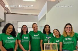 AGA/UEMA no acolhimento acadêmica 2025.2 no Restaurante Universitário da UEMA!