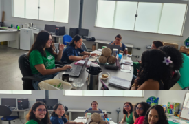Reunião administrativa com a equipe da AGA. 